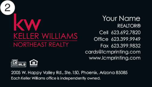 Keller Williams Business Card front 2
